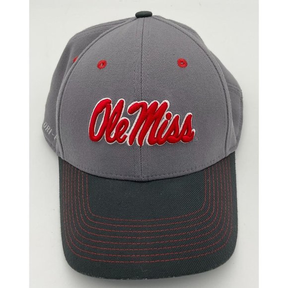 Nike Other - Nike Dri-Fit Legacy 91 Ole Miss Gray Red White Raised Embroidery Logo OS